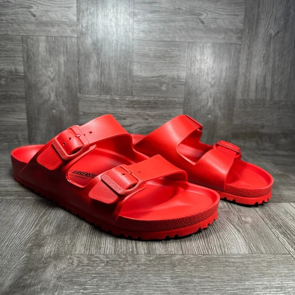 Birkenstock Arizona EVA Men 10 Red Waterproof Lightweight Slide Sandals NEW